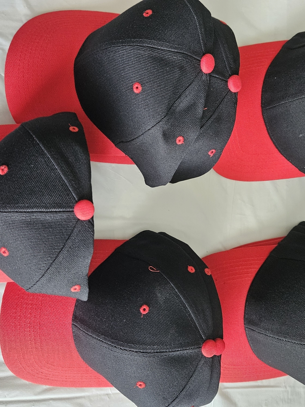 Black Red Blank Snapback Cap Adjustable Baseball Hat Unisex Choose Color